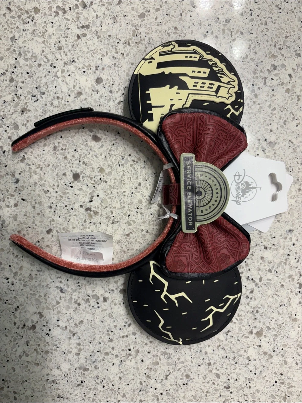 Disney Hollywood Studios Tower of Terror Service Elevator Mickey Ears, BNWT